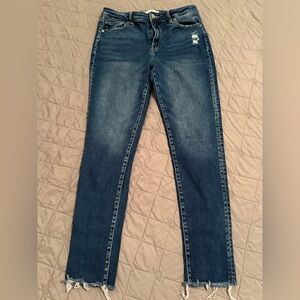 KanCan Distressed Dark Blue Skinny Jeans